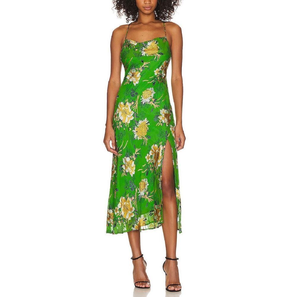 Astr The Label Gaia Dress | Green in Small